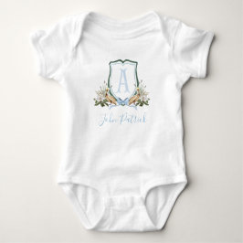 Body Para Bebé Baby Shower Preppy Southern Blue Pelican Boy