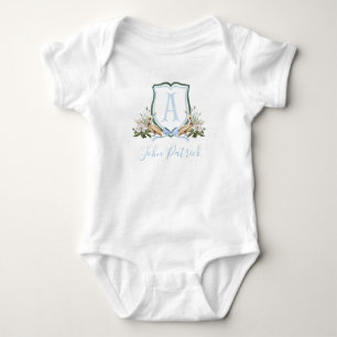 Body Para Bebé Baby Shower Preppy Southern Blue Pelican Boy