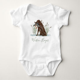 Body Para Bebé Baby Shower Preppy Southern Green Duck Boy