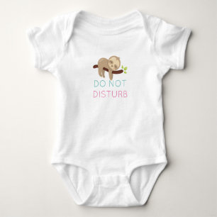Body Para Bebé Baby Sloth no altera la camiseta