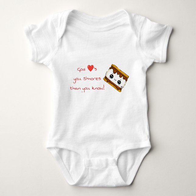 Body Para Bebé Baby S'mores Shirt (Anverso)