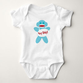 Body Para Bebé Baby Sock Monkey Bodysuit AZUL