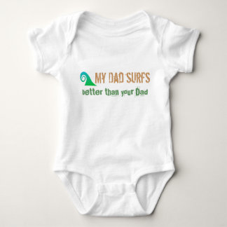 Body Para Bebé Baby Surfer Dad Tee