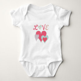 Body Para Bebé Baby Tee con corazones