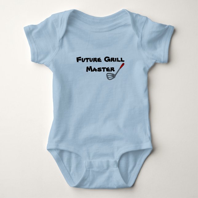 Body Para Bebé Baby Tee - "Future Grill Master" (Anverso)