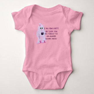 Body Para Bebé Baby undershirt , cute moms scary before coffee