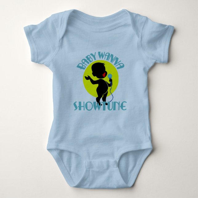 Body Para Bebé Baby Wanna Showtune (Niño) (Anverso)
