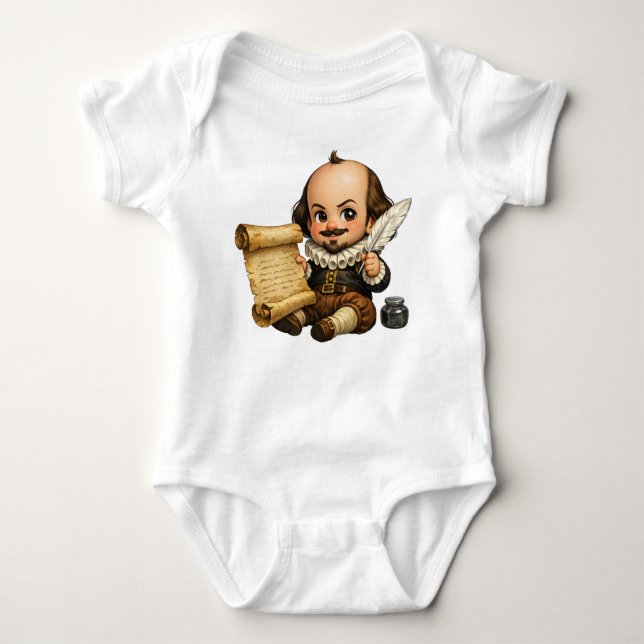 Body Para Bebé Baby William Shakespeare Mischievious (Anverso)