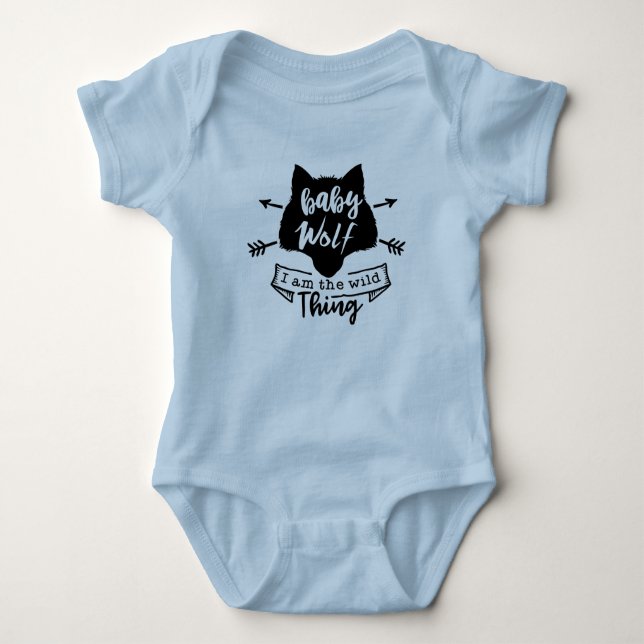 Body Para Bebé Baby Wolf (Anverso)