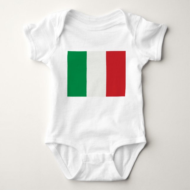 Body Para Bebé Babybody con Italia estandarte (Anverso)