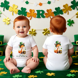 Body Para Bebé Baby's 1st St. Patrick's Day, Foxy & Fortunate