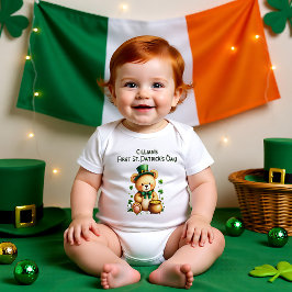 Body Para Bebé Baby's 1st St. Patrick's Day, Lucky Little One