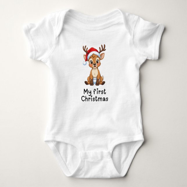 Body Para Bebé Baby's first Christmas one-piece (Anverso)