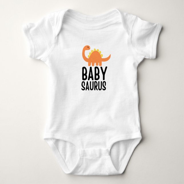 Body Para Bebé Babysaurus Baby T-Shirt (Anverso)