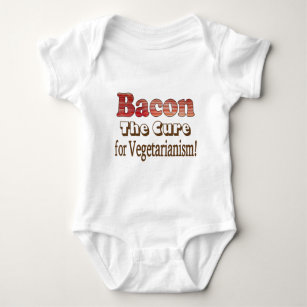 Body Para Bebé Bacon vegetariana