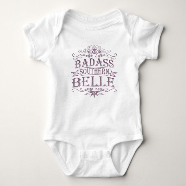 Body Para Bebé Badass Southern Bell (Cartel) (Anverso)