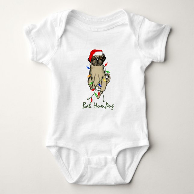 Body Para Bebé Bah HumPug (Anverso)
