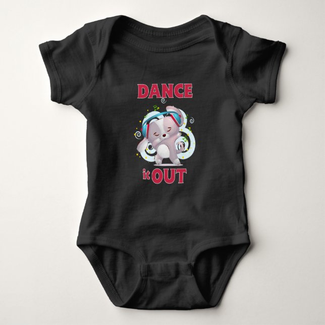 Body Para Bebé Baila Hasta Sacarlo  (Anverso)