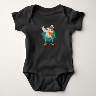 Body Para Bebé Baile Divertido de Pollo