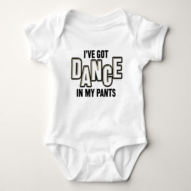 Body Para Bebé Baile En Mis Pantalones (Anverso)