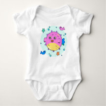 Bajo el mar Fish Adventure Baby Bodysuit
