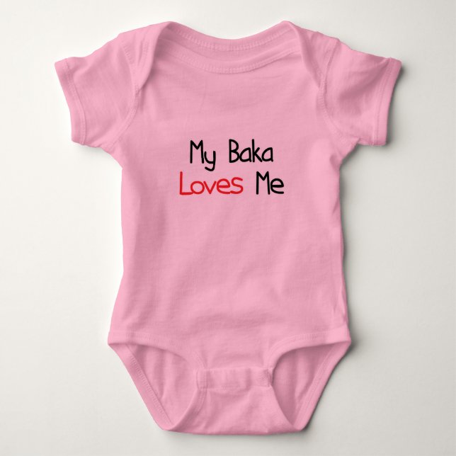Body Para Bebé Baka me ama (Anverso)