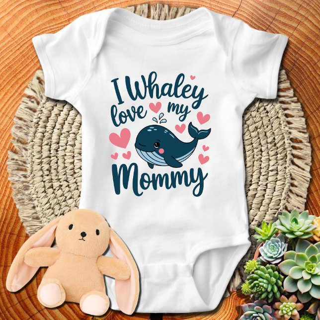 Body Para Bebé Ballena azul dulce que amo a mi mamá (Subido por el creador)