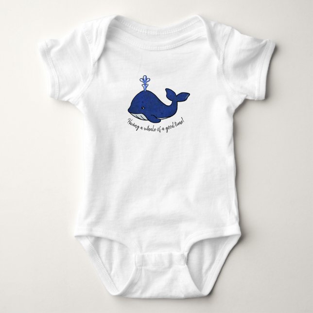 Body Para Bebé Ballena KiniArt (Anverso)