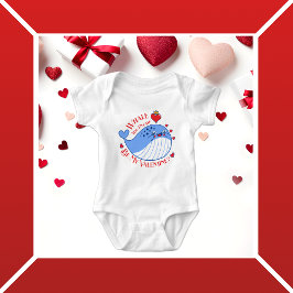 Body Para Bebé Ballena, por favor, ¿eres mi Valentín?