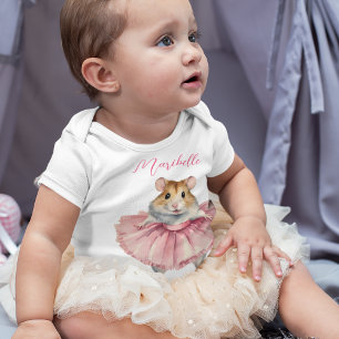 Body Para Bebé Ballerina Hamster Chica