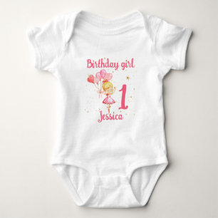 Body Para Bebé Ballerina Pink Birthday