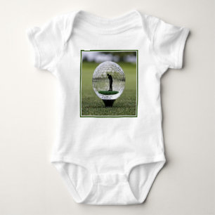 Body Para Bebé Balneario De Golf De Vidrio Con Jugador De Golf En