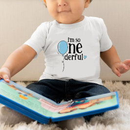 Body Para Bebé Balón Azul Cute Moderno Un Maravilloso Cumpleaños