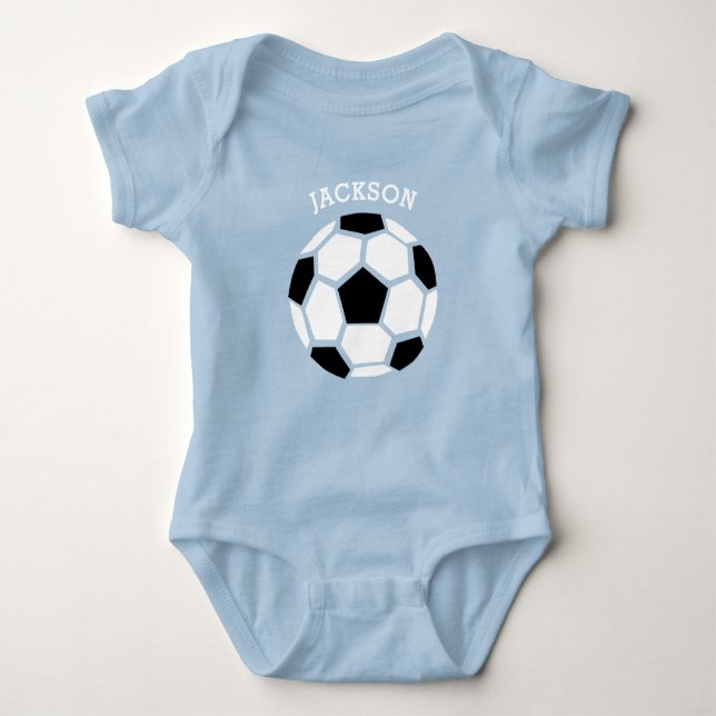 Body Para Bebé Balón de Fútbol Personalizado para Bebé Deportes L (Anverso)