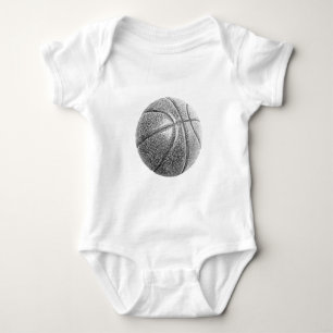 Body Para Bebé Baloncesto con efecto lápiz