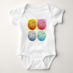 Body Para Bebé Baloncesto de arte pop