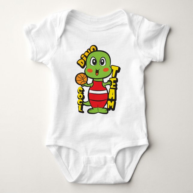 Body Para Bebé Baloncesto Dibo (Anverso)