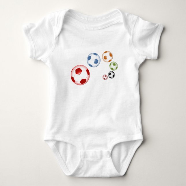 Body Para Bebé balones de pie (Anverso)