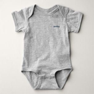 Body Para Bebé Bambino / "Baby Boy" Mammaprada Bodysuit, Gray