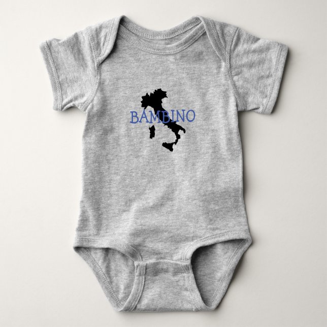 Body Para Bebé Bambino italiano diseño Baby Bodysuit (Anverso)