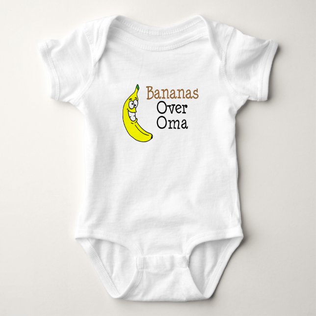 Body Para Bebé Bananas sobre Oma (Anverso)