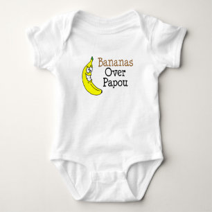 Body Para Bebé Bananas sobre Papou