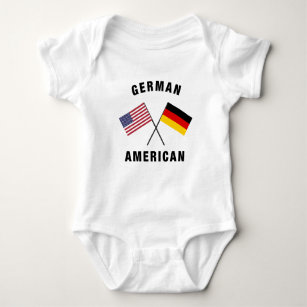 Body Para Bebé Bandera americana alemana
