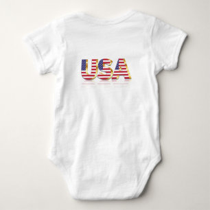 Body Para Bebé Bandera Americana USA Baby Bodysuit o T-Shirt