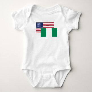 Body Para Bebé Bandera americana y nigeriana