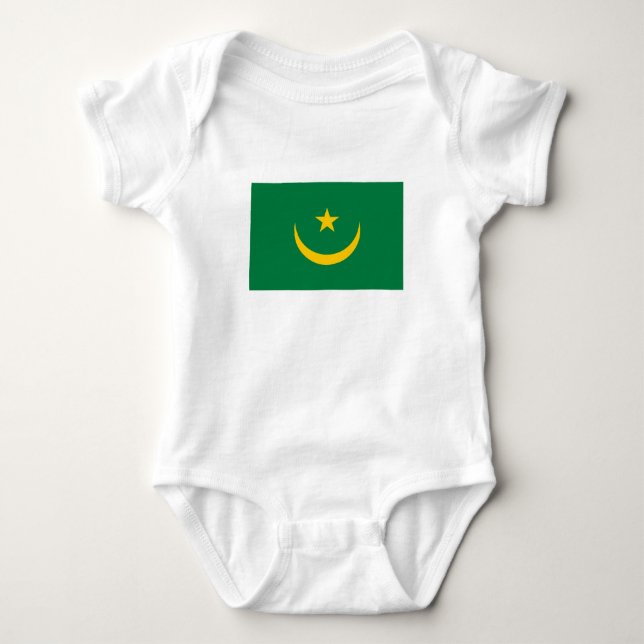 Body Para Bebé Bandera antigua de Mauritania (Anverso)