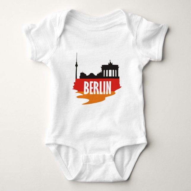 Body Para Bebé Bandera Berlín (Anverso)