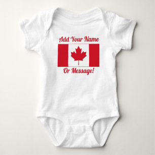 Body Para Bebé Bandera canadiense