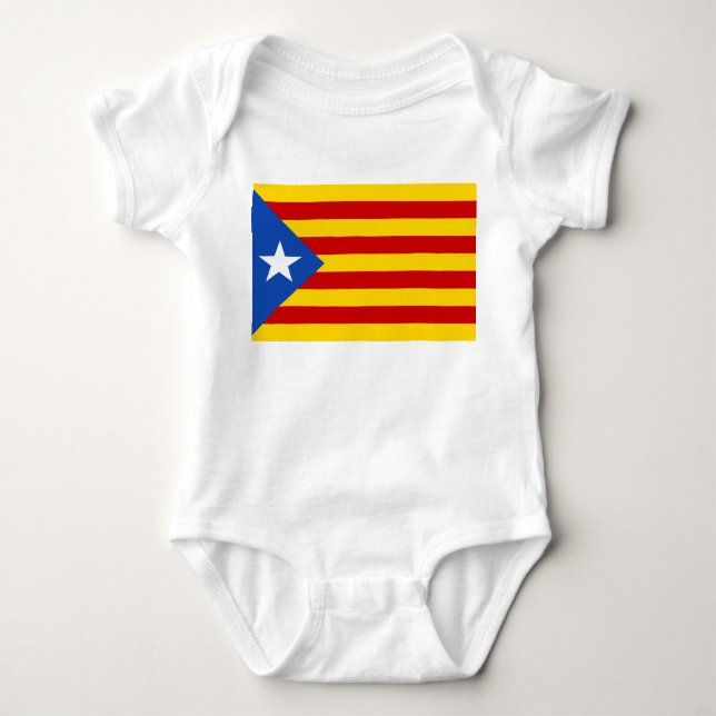 Body Para Bebé Bandera catalana de la independencia de (Anverso)