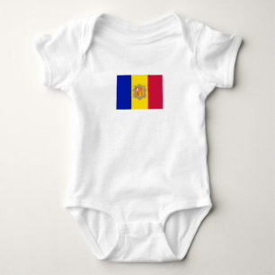Body Para Bebé Bandera de Andorra Patriótica